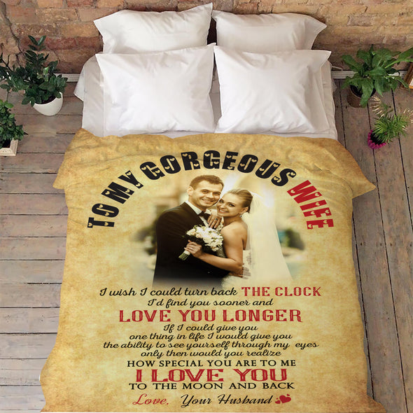 My Gorgeous Wife Personalized Blanket