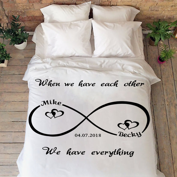Limited Edition Infinity Love Personalized Blanket