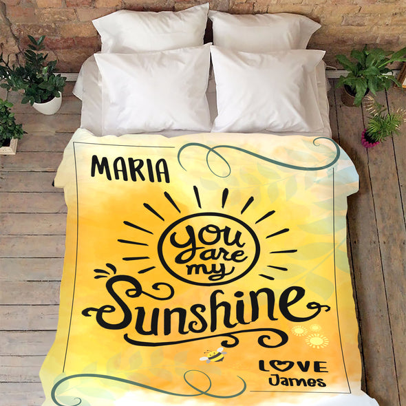 You Are My Sunshine Personalized Blanket