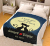 Love You To The Moon & Back Personalized Couple Blanket