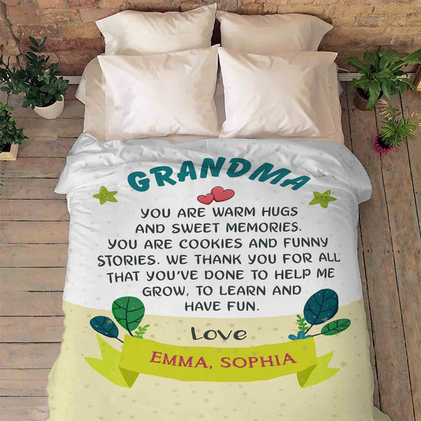 You Are Warm Hugs And Sweet Memories For Grandma/Nana/Papa/Granny/Grandma With Grand Kids/Kids Name
