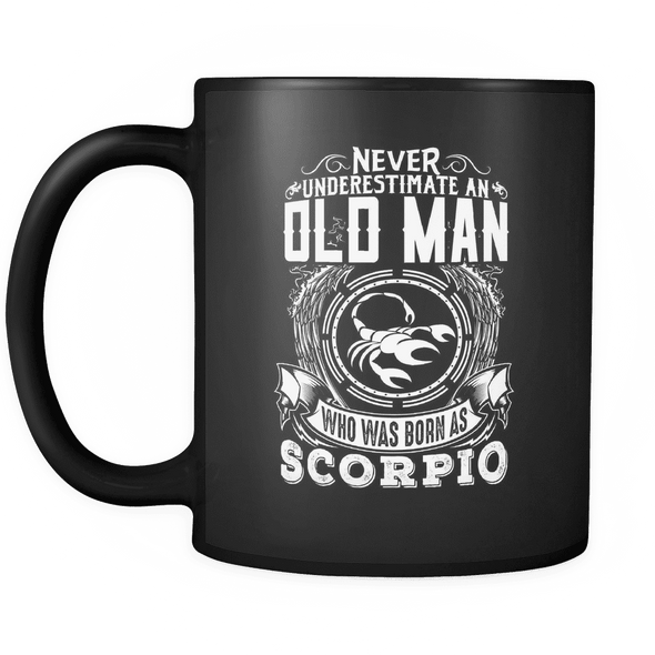 Scorpio Never Underestimate An Old Man Mug