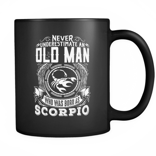 Scorpio Never Underestimate An Old Man Mug