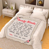 "We Hugged This Blanket" Custom Blanket For Grandma/Grandpa/Mamma/Papa/Auntie