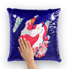 Custom Unicorn Flip Pillow - Christmas Gift for Her - Sequin Flip Pillow