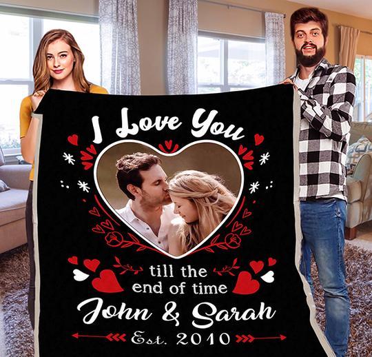I LOVE YOU TILL THE END OF TIME BLANKET