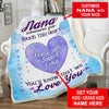 Personalized Blanket ™ Whenever You Touch This Heart