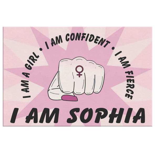 I Am Confident Girl Custom Wall Art