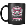 December Women Who Loves Pug Mug