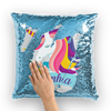 Personalized Custom Unicorn Pillow Sequin