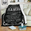 "To My Wonderful Fiancee" Fleece Blanket
