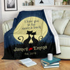 Love You To The Moon & Back Personalized Couple Blanket