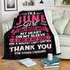 June Girl With Strong Heart Blanket