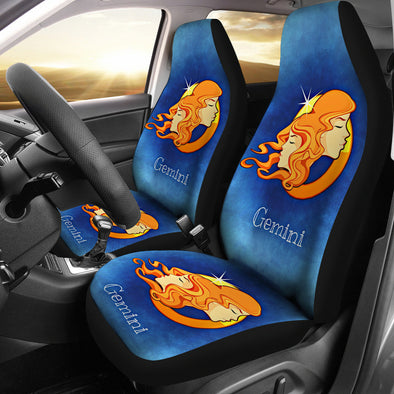 Zodiac Sign Gemini Car Seat Cover