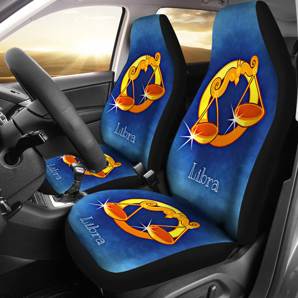 Zodiac Sign Libra Car Seat Cover
