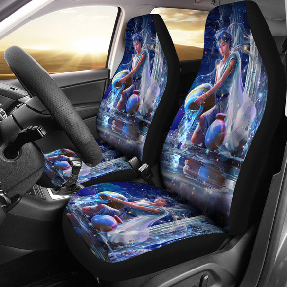 Aquarius Print Car Seat Cover