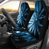 Zone Blue Weed Car Seat Cover