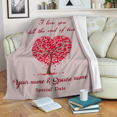 "Love Tree" Personalized Blanket