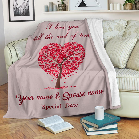 "Love Tree" Personalized Blanket