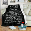 To My Wife Personalized Blanket