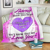 Personalized Blanket ™ Whenever You Touch This Heart