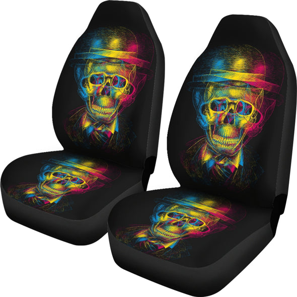 Colorful Skull Face Car Seat Cover