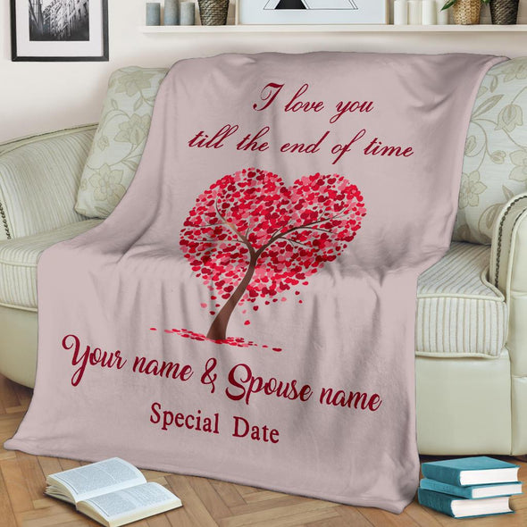 "Love Tree" Personalized Blanket