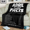 An April Girl Facts Premium Blanket