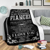 "To My Wonderful Fiancee" Fleece Blanket