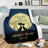 Love You To The Moon & Back Personalized Couple Blanket
