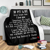 To My Wife Personalized Blanket