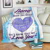 Personalized Blanket ™ Whenever You Touch This Heart