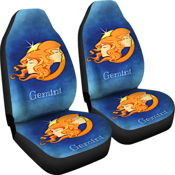 Zodiac Sign Gemini Car Seat Cover
