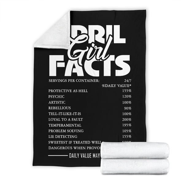 An April Girl Facts Premium Blanket