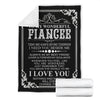"To My Wonderful Fiancee" Fleece Blanket