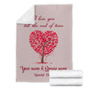 "Love Tree" Personalized Blanket