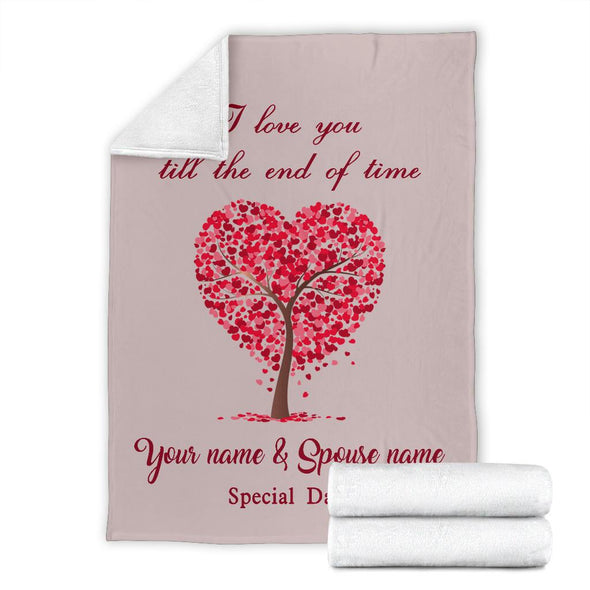 "Love Tree" Personalized Blanket