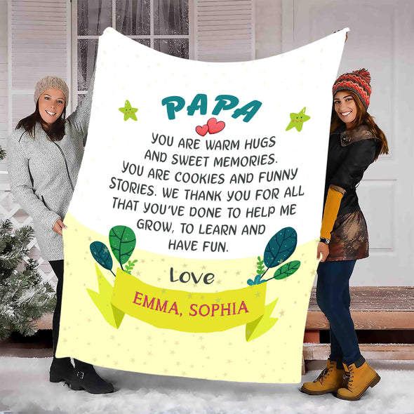 You Are Warm Hugs And Sweet Memories For Grandma/Nana/Papa/Granny/Grandma With Grand Kids/Kids Name