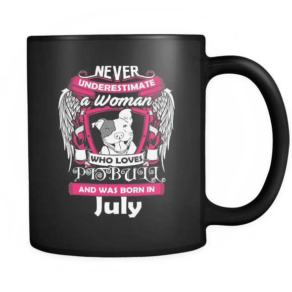 July Women Who Loves Pitbull Mug