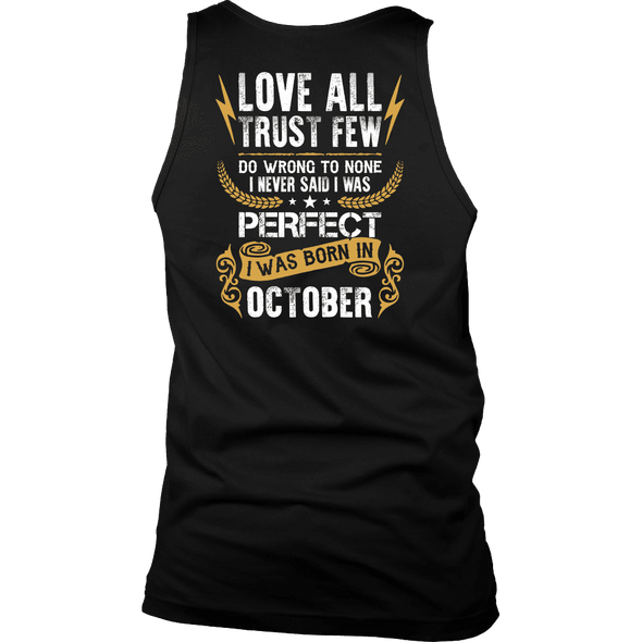 Limited Edition ***Love All Trust Few October Back Print*** Shirts & Hoodies