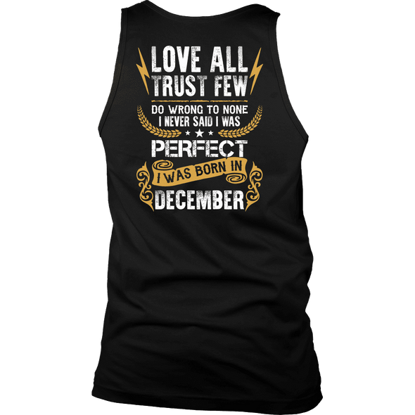 Limited Edition ***Love All Trust Few December Back Print*** Shirts & Hoodies
