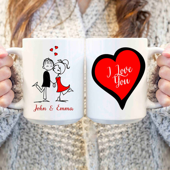 11Oz I Love You Customized Mug For Couple