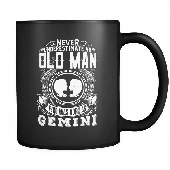 Gemini Never Underestimate An Old Man Mug