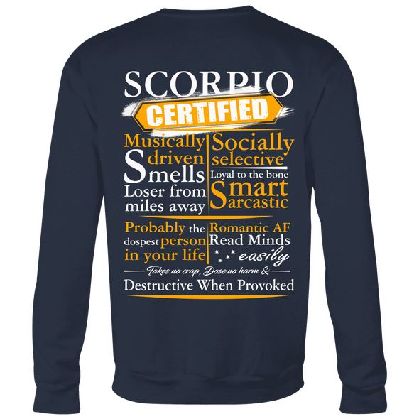 Limited Edition ***Scorpio Certified Back Print*** Shirts & Hoodies