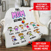 This Nana / Mom Belongs To, Custom Blanket
