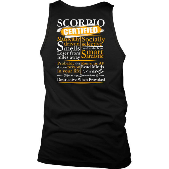Limited Edition ***Scorpio Certified Back Print*** Shirts & Hoodies