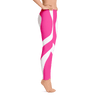 White Heart Pink Over All Printed Leggings