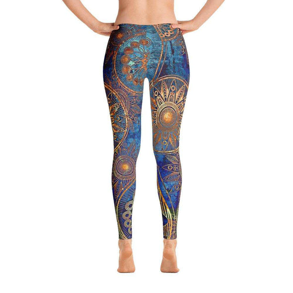 Blue Print All Over Leggings