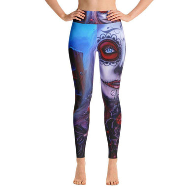 Skull Face Yoga Leggings