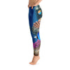 Blue Aqua Print All Over Leggings